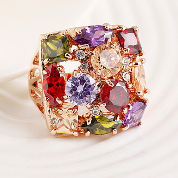 AAA Zircon Statement Ring for Wedding Party