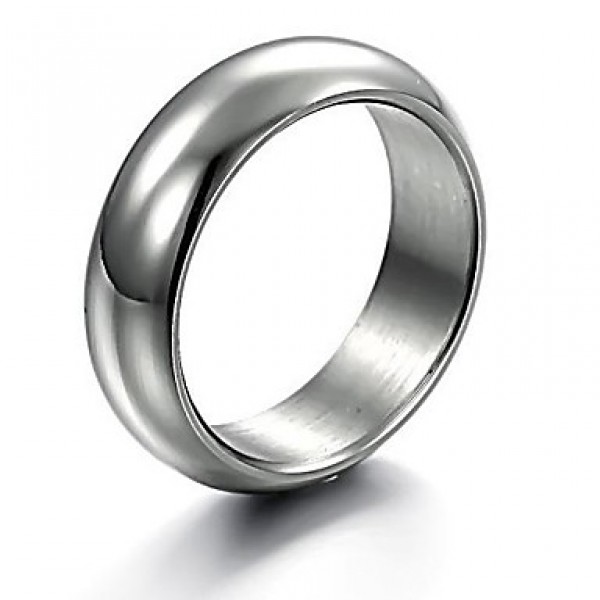  Fashion Men's Titanium SteelRing