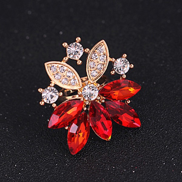 Women Vintage / Party / Casual Alloy / Gemstone & Crystal / Cubic Zirconia Necklace / Earrings / Bracelet / Ring Sets  