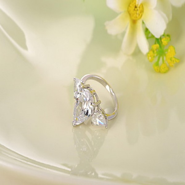 AAA Zircon Statement Ring for Wedding Party