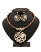 Women Latest Fashion Alloy Rhinestone Imitation Pearl Necklace/Earrings Sets  