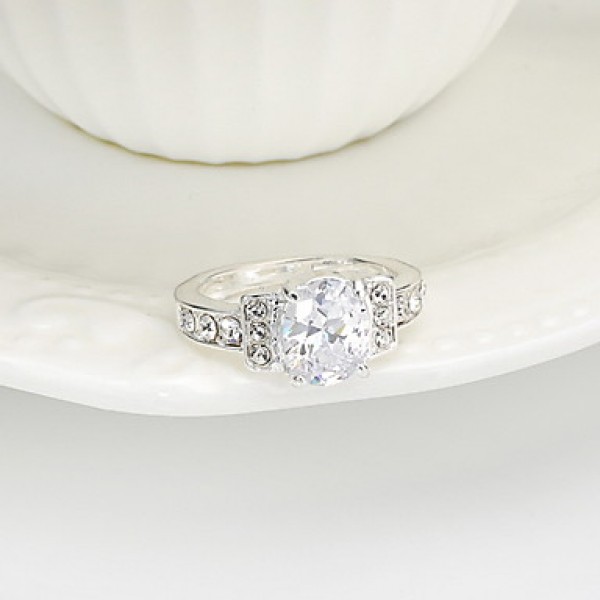 AAA Zircon Statement Ring for Wedding Party