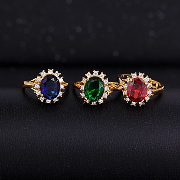 AAA Zircon Fine Statement Ring for Wedding Party