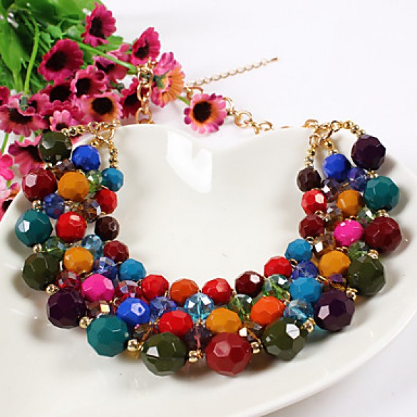 Women Vintage/Cute/Party/Casual Alloy/Rhinestone/Gemstone & Crystal/Cubic Zirconia Necklace/Earrings Sets  