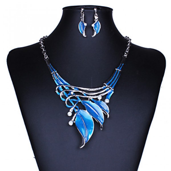 Women Vintage/Cute/Party/Casual Alloy/Gemstone & Crystal/Cubic Zirconia Necklace/Earrings Sets  