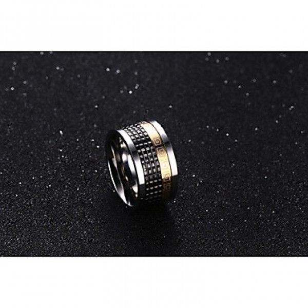 316 Pure Steel Great Wall Lines Man Ring